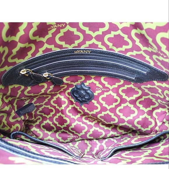 orYANY 'Madelyn' Pebbled Leather Braided Hobo Shoulder Bag, Black/Gold, LIKE NEW - Picture 11 of 11